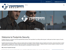 Tablet Screenshot of footprintssecurity.com